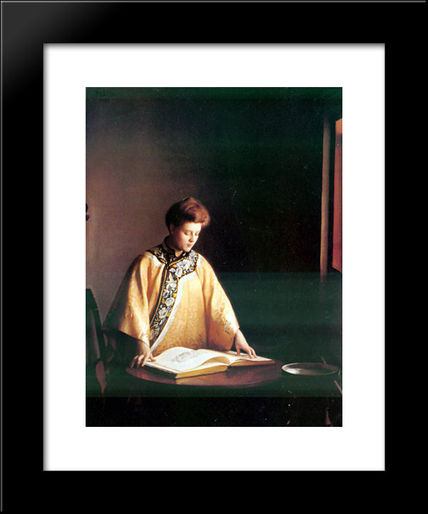 Yellow Jacket 20x24 Black Modern Wood Framed Art Print Poster by Paxton, William McGregor