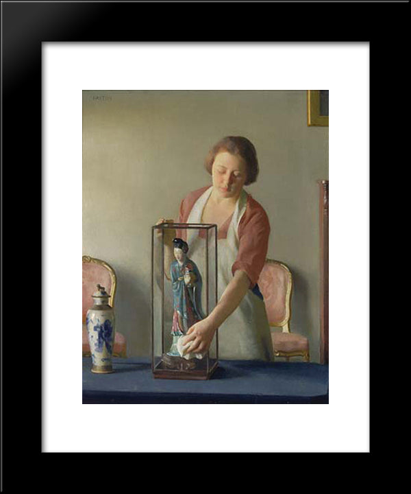 The Figurine 20x24 Black Modern Wood Framed Art Print Poster by Paxton, William McGregor