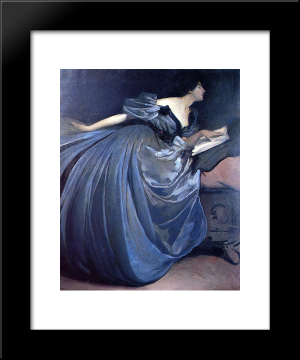 Althea 20x24 Black Modern Wood Framed Art Print Poster by Alexander, John White