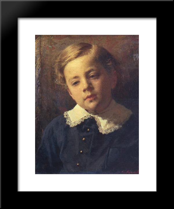 Sergey Kramskoy 20x24 Black Modern Wood Framed Art Print Poster by Kramskoi, Ivan Nikolaevich