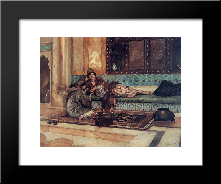 The Manicure 20x24 Black Modern Wood Framed Art Print Poster by Ernst, Rudolf
