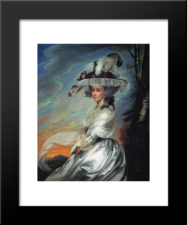 Mrs. Daniel Denison Rogers (Abigail Bromfield) 20x24 Black Modern Wood Framed Art Print Poster by Copley, John Singleton