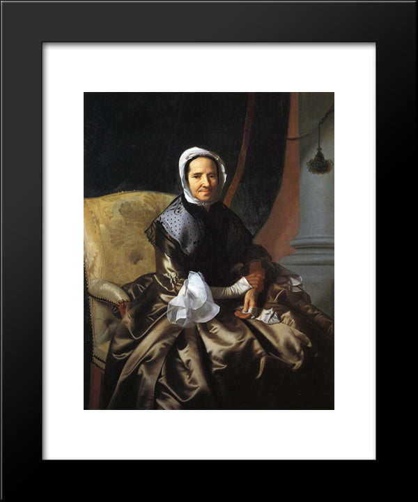 Mrs. Thomas Boylston (Sarah Morecock) 20x24 Black Modern Wood Framed Art Print Poster by Copley, John Singleton