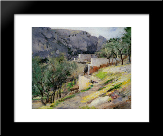 Capri 20x24 Black Modern Wood Framed Art Print Poster by Robinson, Theodore