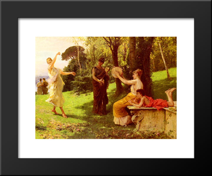 The Dance 20x24 Black Modern Wood Framed Art Print Poster by Andreotti, Federico