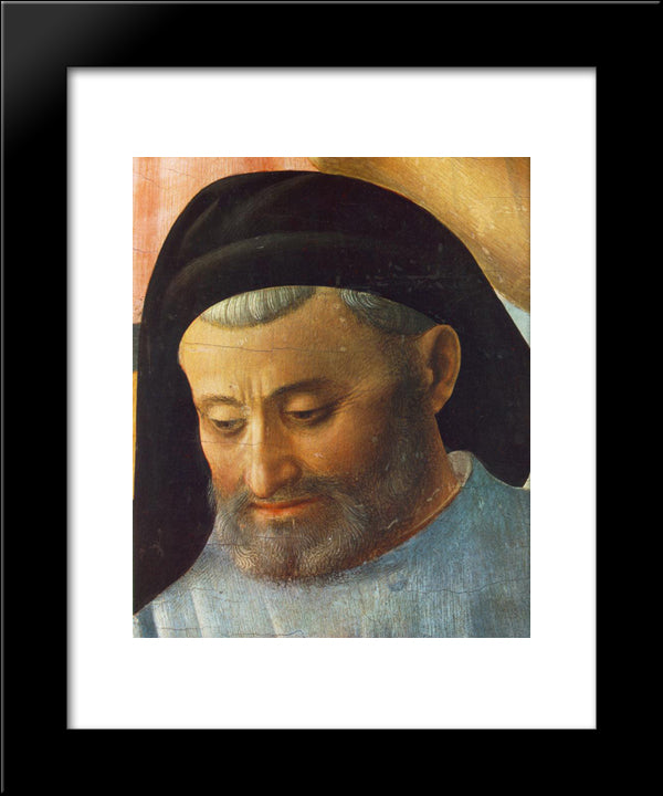 Deposition (Pala Di Santa Trinita, Detail) 20x24 Black Modern Wood Framed Art Print Poster by Angelico, Fra