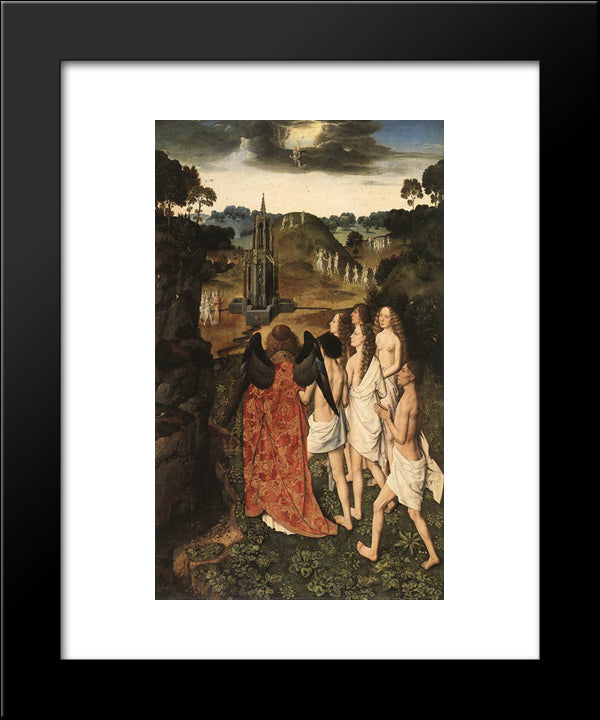 Paradise 20x24 Black Modern Wood Framed Art Print Poster by Bouts, Dirck