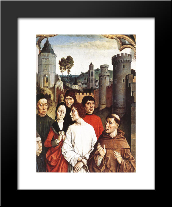 The Execution Of The Innocent Count (Detail) 20x24 Black Modern Wood Framed Art Print Poster by Bouts, Dirck