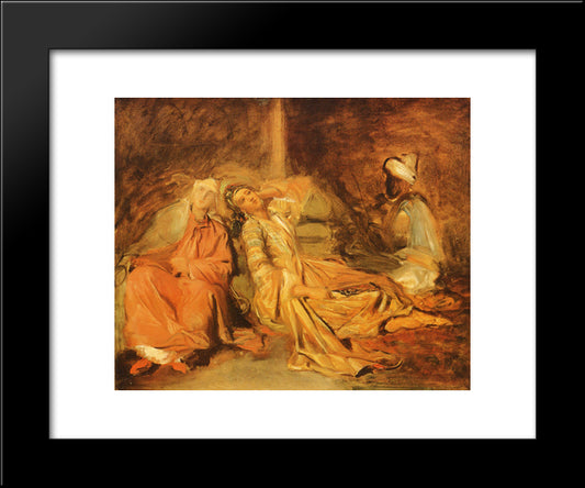 Harem 20x24 Black Modern Wood Framed Art Print Poster by Chasseriau, Theodore