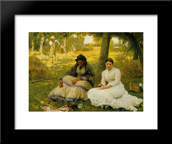 Day Dreams 20x24 Black Modern Wood Framed Art Print Poster by Clausen, Sir George