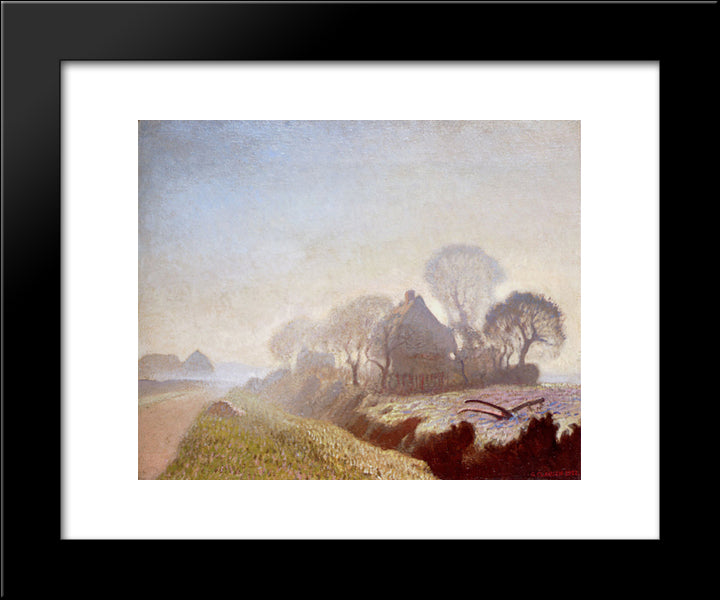 Morning In November 20x24 Black Modern Wood Framed Art Print Poster by Clausen, Sir George