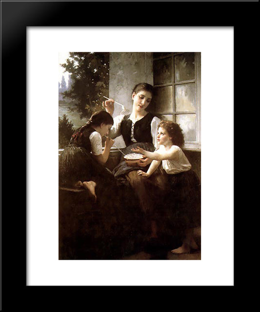 Bubbles 20x24 Black Modern Wood Framed Art Print Poster by Bouguereau, Elizabeth Jane Gardner