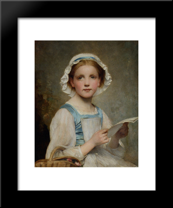 The Letter 20x24 Black Modern Wood Framed Art Print Poster by Chaplin, Charles Joshua