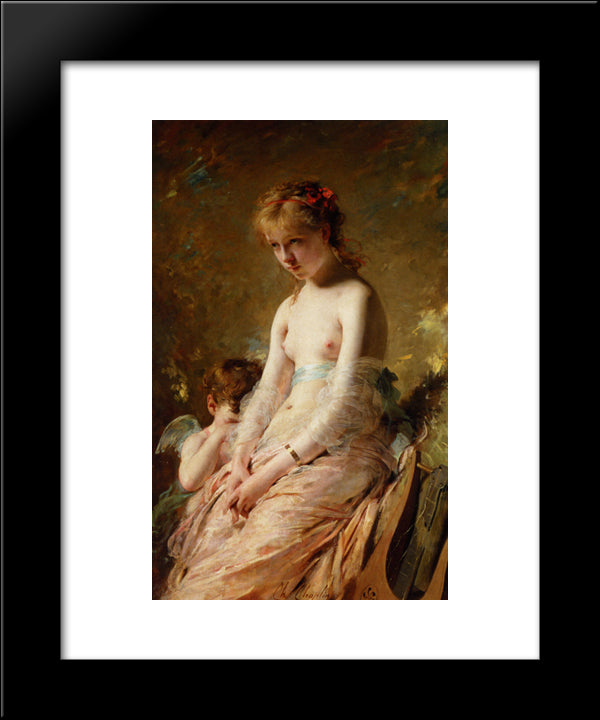 A Song Silenced 20x24 Black Modern Wood Framed Art Print Poster by Chaplin, Charles Joshua