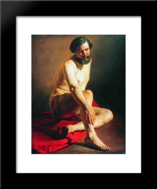 Model 20x24 Black Modern Wood Framed Art Print Poster by Makovsky, Konstantin