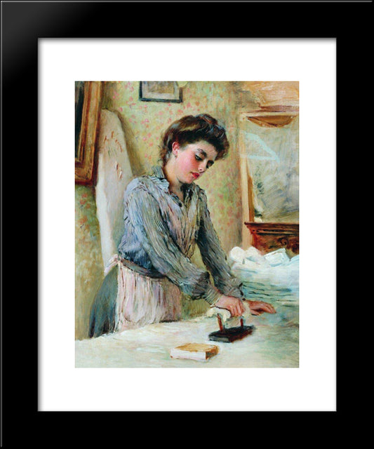 Presser 20x24 Black Modern Wood Framed Art Print Poster by Makovsky, Konstantin