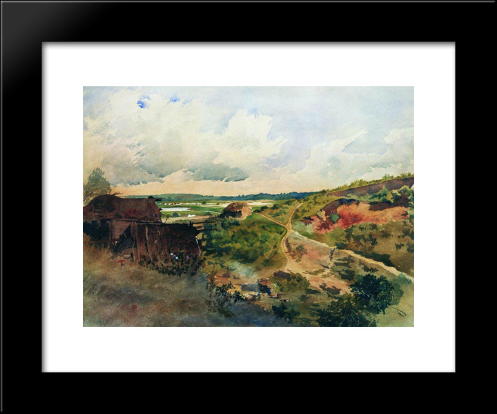 Landscape 20x24 Black Modern Wood Framed Art Print Poster by Makovsky, Konstantin