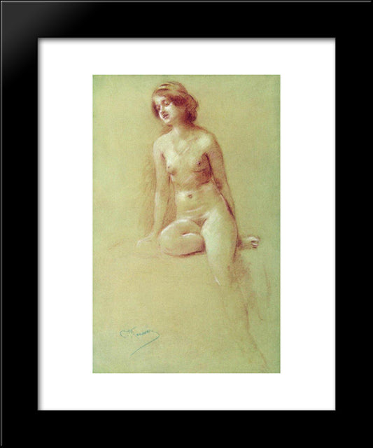 Model 20x24 Black Modern Wood Framed Art Print Poster by Makovsky, Konstantin