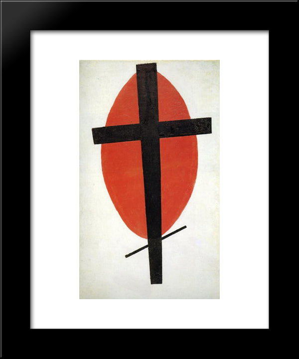 Suprematism 20x24 Black Modern Wood Framed Art Print Poster by Malevich, Kazimir