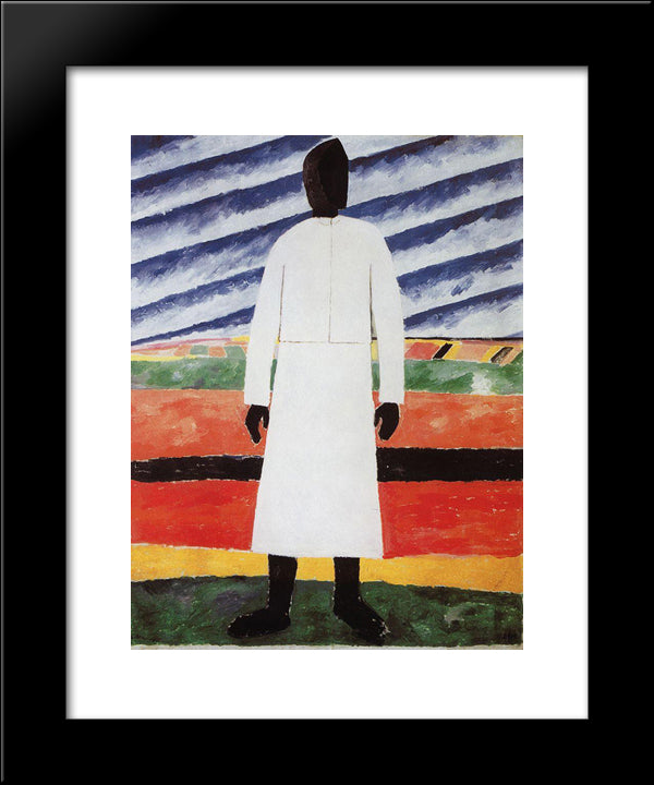 Peasant Woman 20x24 Black Modern Wood Framed Art Print Poster by Malevich, Kazimir