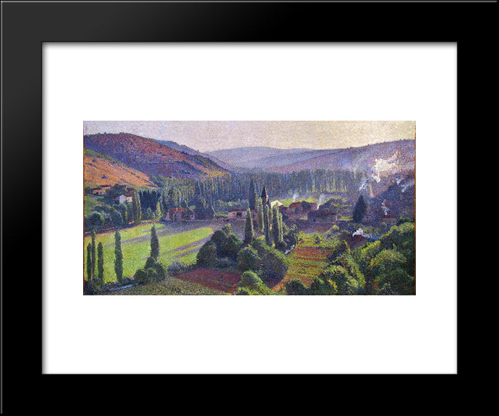 Labastide Du Vert In Marquayrol 20x24 Black Modern Wood Framed Art Print Poster by Martin, Henri