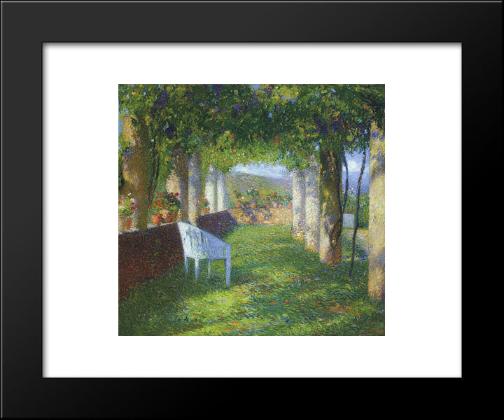 The Arbour 20x24 Black Modern Wood Framed Art Print Poster by Martin, Henri
