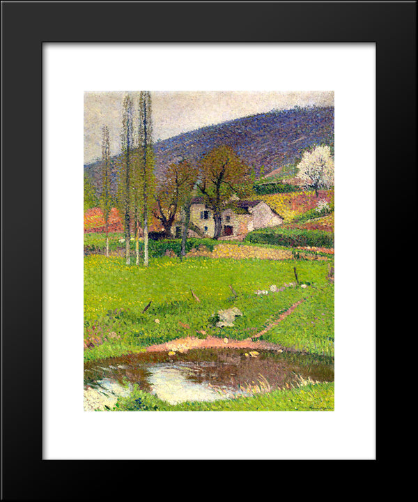 Landscape Near Toulouse 20x24 Black Modern Wood Framed Art Print Poster by Martin, Henri