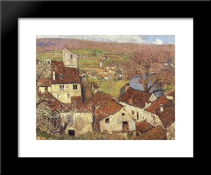 The Cirque 20x24 Black Modern Wood Framed Art Print Poster by Martin, Henri