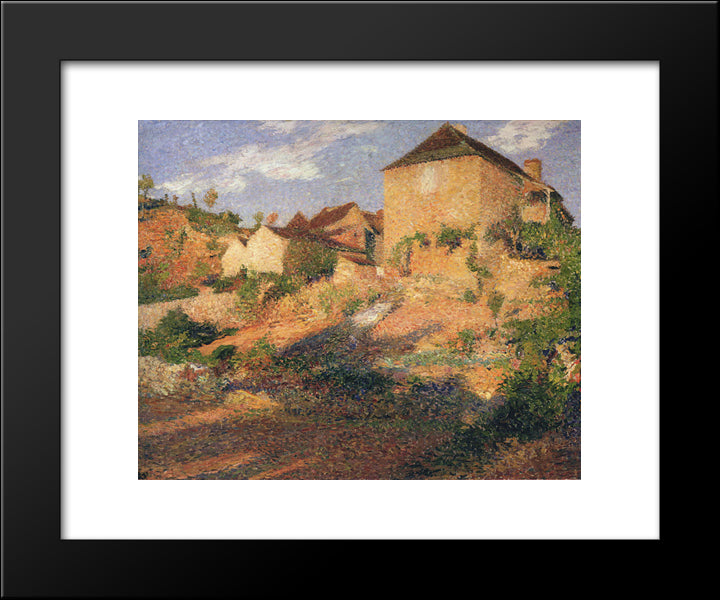 The Old House 20x24 Black Modern Wood Framed Art Print Poster by Martin, Henri