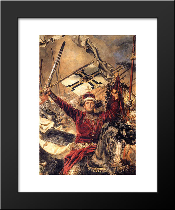 Battle Of Grunwald (Detail) 20x24 Black Modern Wood Framed Art Print Poster by Matejko, Jan