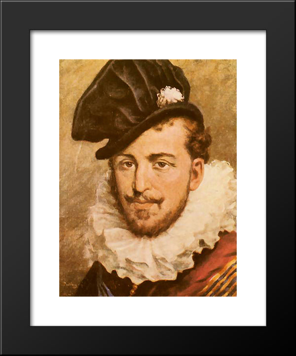 Henry Valois 20x24 Black Modern Wood Framed Art Print Poster by Matejko, Jan