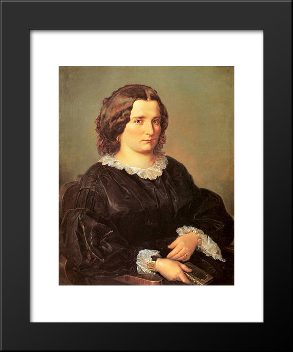 Maria Maurizio 20x24 Black Modern Wood Framed Art Print Poster by Matejko, Jan