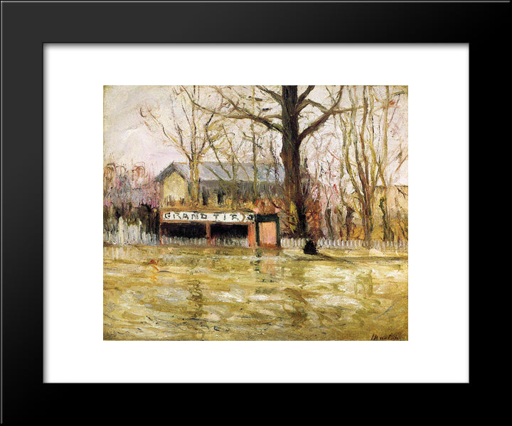 Flood (Joinville-Le-Pont) 20x24 Black Modern Wood Framed Art Print Poster by Maufra, Maxime