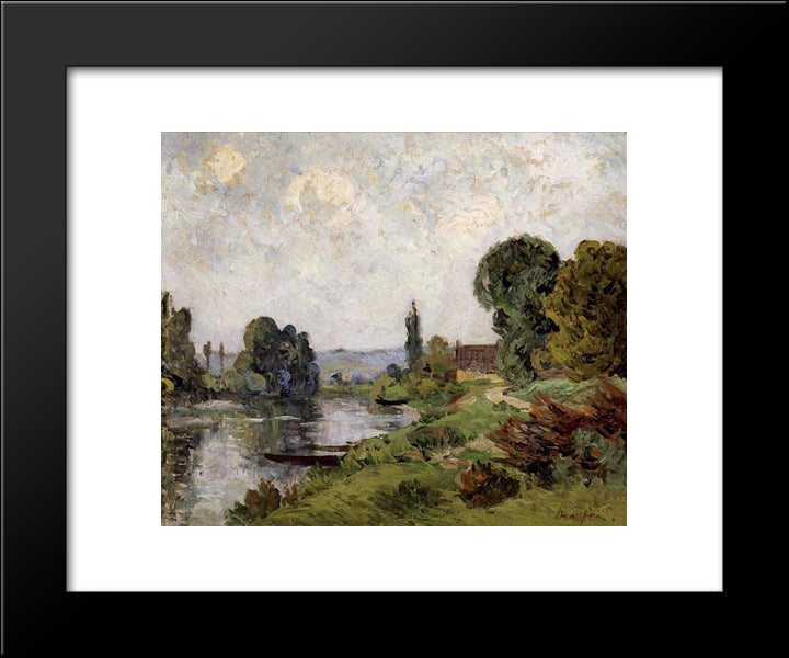 Landscape 20x24 Black Modern Wood Framed Art Print Poster by Maufra, Maxime