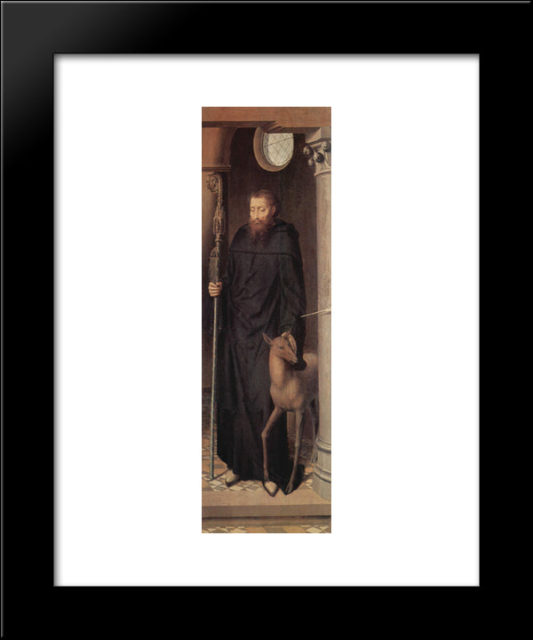 Altar Triptych From The Lubeck Cathedral (Detail) 20x24 Black Modern Wood Framed Art Print Poster by Memling, Hans