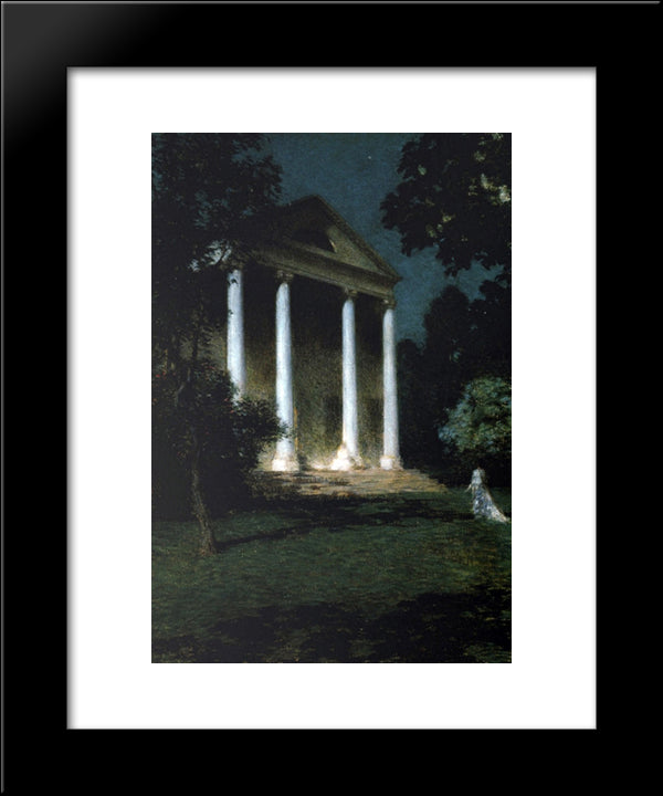 May Night 20x24 Black Modern Wood Framed Art Print Poster by Metcalf, Willard