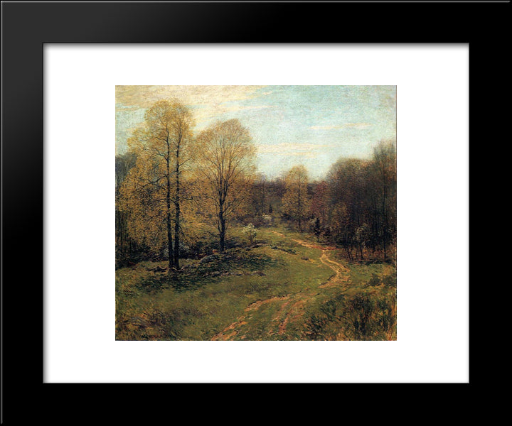 Prelude 20x24 Black Modern Wood Framed Art Print Poster by Metcalf, Willard
