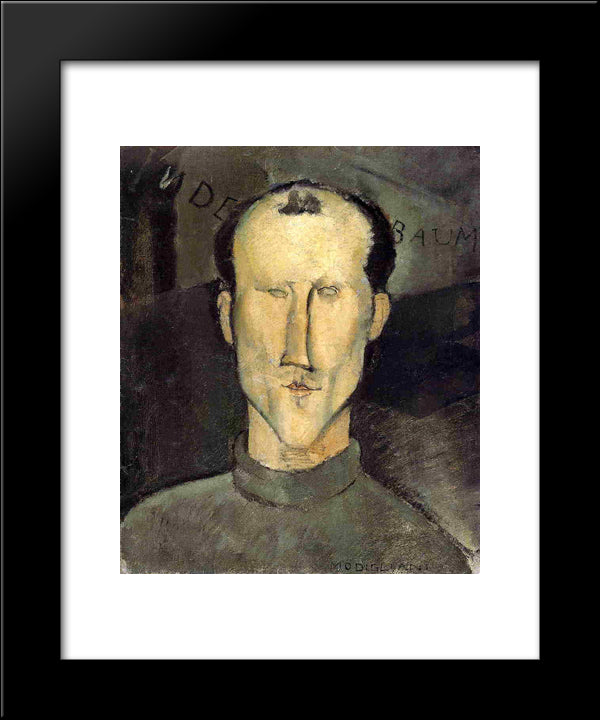 Leon Indenbaum 20x24 Black Modern Wood Framed Art Print Poster by Modigliani, Amedeo