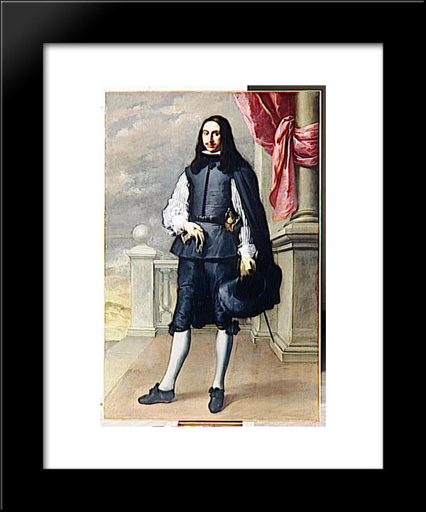 Portrait Of Inigo Melchor Fernandez De Velasco 20x24 Black Modern Wood Framed Art Print Poster by Murillo, Bartolome Esteban