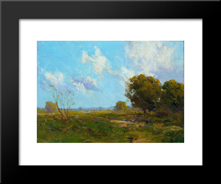 Late Afternoon 20x24 Black Modern Wood Framed Art Print Poster by Onderdonk, Robert Julian