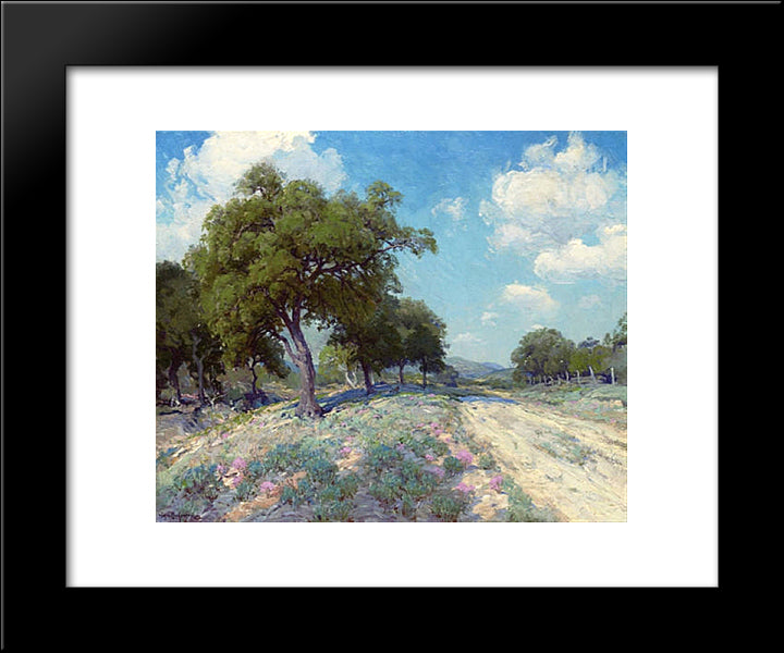 Road Through The Trees 20x24 Black Modern Wood Framed Art Print Poster by Onderdonk, Robert Julian