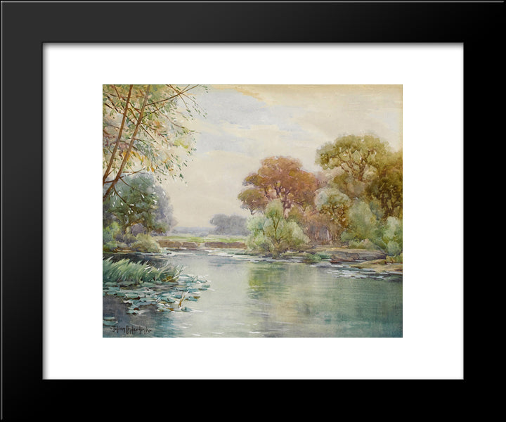 Untitled 20x24 Black Modern Wood Framed Art Print Poster by Onderdonk, Robert Julian