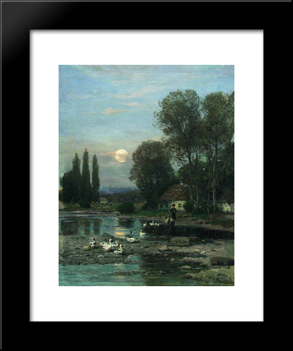 Ukrainian Landscape 20x24 Black Modern Wood Framed Art Print Poster by Orlovsky, Volodymyr