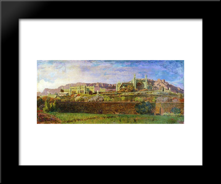 View Of Alupka Palace 20x24 Black Modern Wood Framed Art Print Poster by Orlovsky, Volodymyr