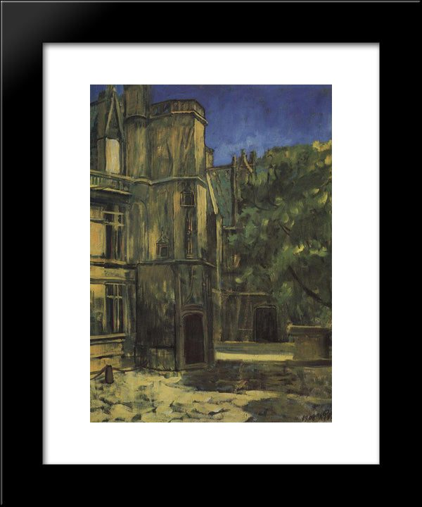 Type The Cluny Museum In Paris 20x24 Black Modern Wood Framed Art Print Poster by Petrov Vodkin, Kuzma
