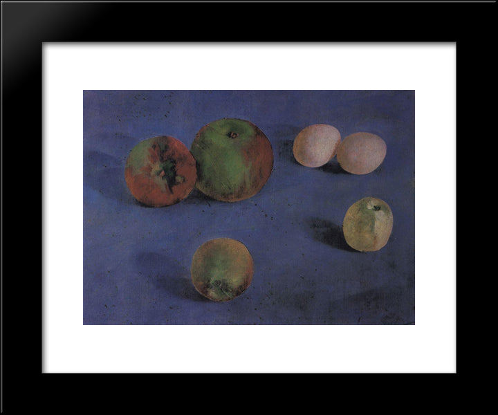 Still Life 20x24 Black Modern Wood Framed Art Print Poster by Petrov Vodkin, Kuzma
