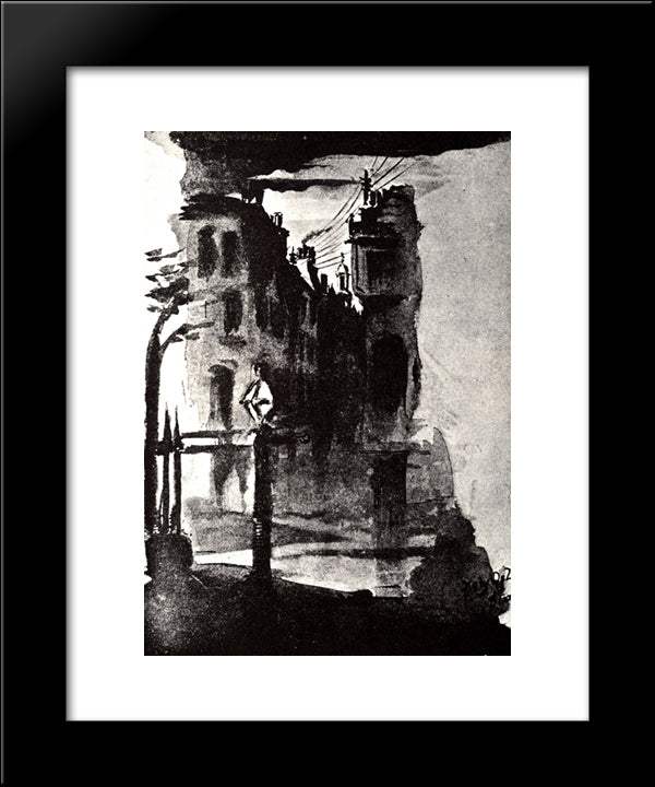 Perseus 2 20x24 Black Modern Wood Framed Art Print Poster by Beardsley, Aubrey