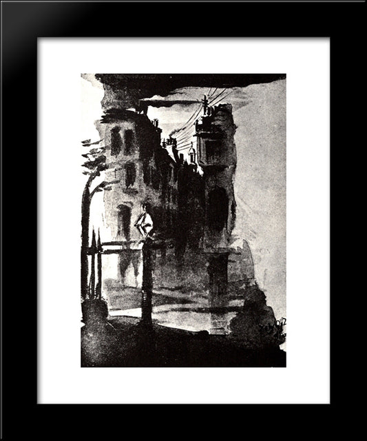 Perseus 2 20x24 Black Modern Wood Framed Art Print Poster by Beardsley, Aubrey