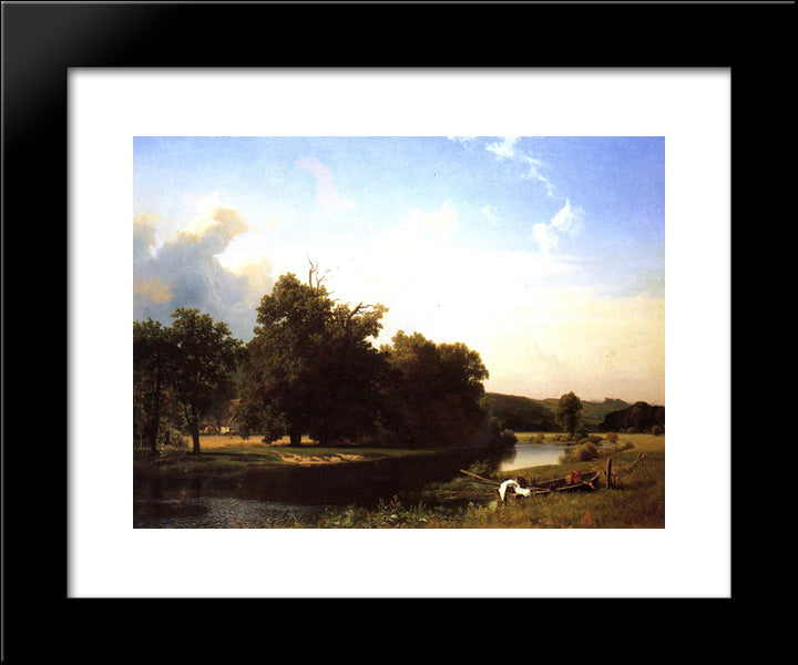 Westphalia 20x24 Black Modern Wood Framed Art Print Poster by Bierstadt, Albert