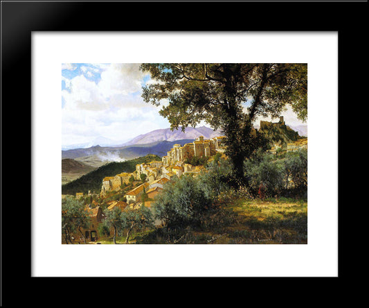 Olevano 20x24 Black Modern Wood Framed Art Print Poster by Bierstadt, Albert